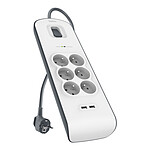 Belkin lightning power strip (6 mains sockets 2 USB sockets)
