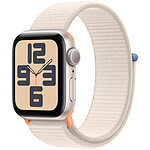 Apple Watch SE GPS (2023) Starlight Aluminium Sport Loop Starlight 40 mm