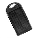 Batería Solar de Respaldo Akashi 10000 mAh Negra