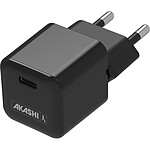 Cargador de red Akashi USB-C 30 W Origine France Garantie Negro