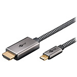 Goobay USB-C / HDMI Textile Cable (M/M) - 2 m.
