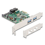 Tarjeta controladora DeLock PCI Express a 2 puertos USB 3.0 y 1 cabecera USB 3.0 .
