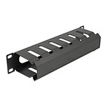 Canal para cables DeLock 1U para armarios de red de 10"